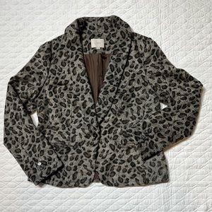 Loft Leopard Blazer